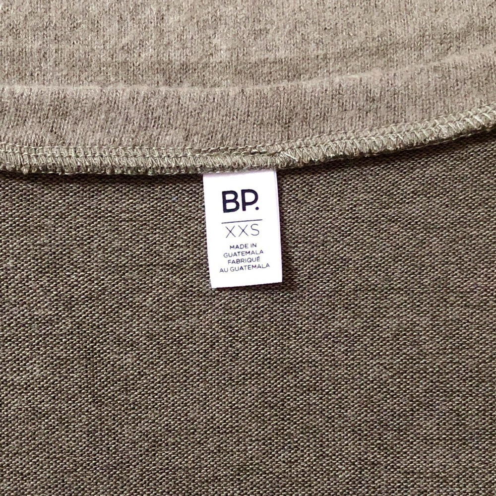 BP Nordstrom Olive V-Neck Rayon Sweater Relaxed Fit XXS - Picture 8 of 8
